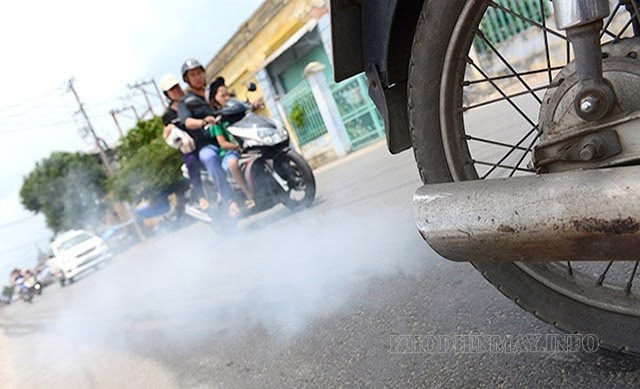 Khí thải xe máy là nguyên nhân gây ô nhiễm môi trường