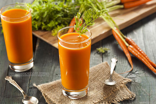 Nước ép cà rốt đơn giản, dễ làm để giảm cân